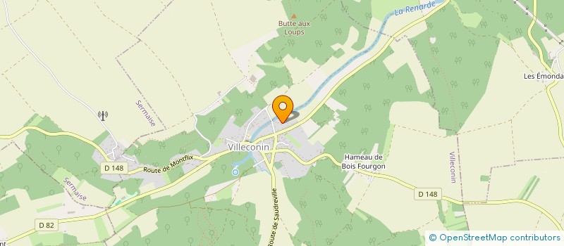 localisation de l'entreprise ASS DES AMIS DE L EGLISE DE VILLECONIN  VILLECONIN