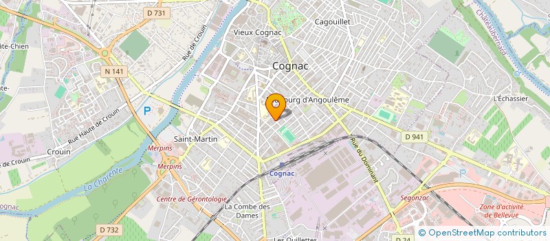 localisation de l'entreprise ASS DES AMIS DE L'ORGUE DU SACRE COEUR DE COGNAC à COGNAC