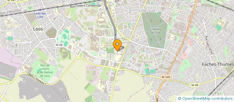 localisation de l'entreprise ASS DES AMIS DE L'UER PHARMACIE DE LILLE à LILLE