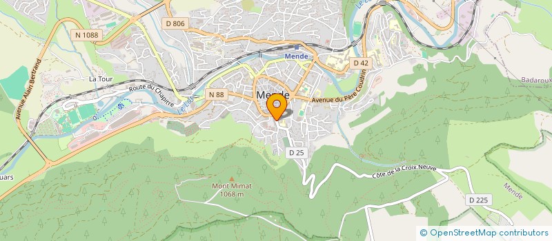 localisation de l'entreprise ASS DES AMIS DE LA BIBLIOTHEQUE MUNICIPALE DE MENDE à MENDE
