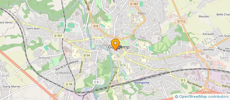 localisation de l'entreprise ASS DES AMIS DE LA CHAPELLE ST LEONARD à GUINGAMP