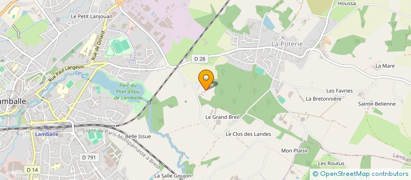 localisation de l'entreprise ASS DES AMIS DE LA MOGLAIS  LAMBALLE-ARMOR