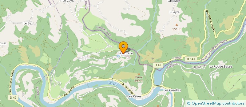 localisation de l'entreprise ASS DES AMIS DE LA VINZELLE  CONQUES-EN-ROUERGUE