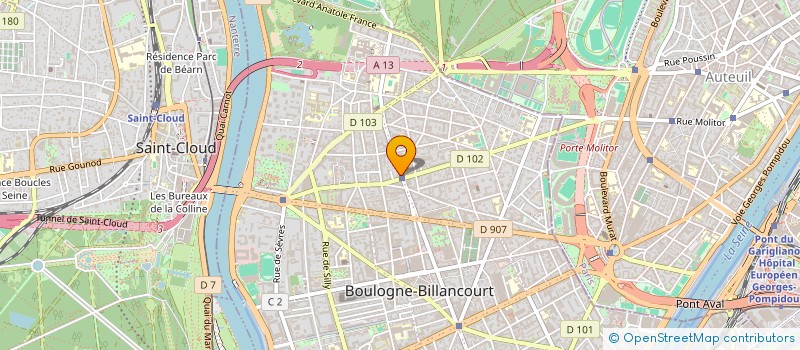 localisation de l'entreprise ASS DES AMIS DE LENEPVEU à BOULOGNE-BILLANCOURT