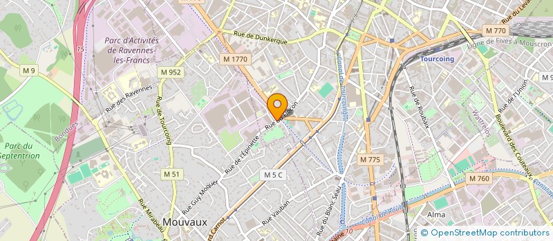 localisation de l'entreprise ASS DES AMIS DE RADIO QUINQUIN à TOURCOING
