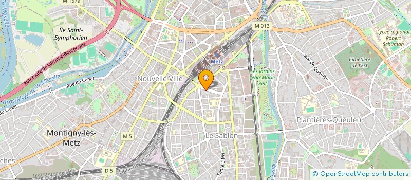 localisation de l'entreprise ASS DES AMIS DES AVEUGLES à METZ