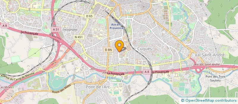 localisation de l'entreprise ASS DES AMIS DES ETUDIANTS  AIX-EN-PROVENCE