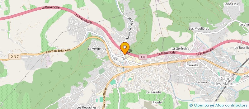 localisation de l'entreprise ASS DES AMIS DU 200 PIERRE GALLIFET à LE CANNET-DES-MAURES