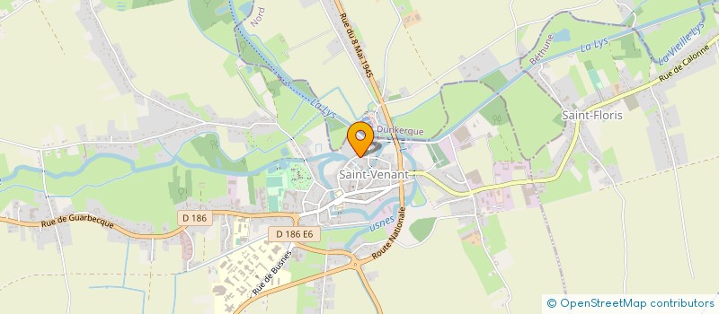 localisation de l'entreprise ASS DES AMIS DU BASTION NORD DE SAINT VENANT  SAINT-VENANT