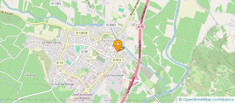 localisation de l'entreprise ASS DES AMIS DU BAT D ARGENT à PEZENAS