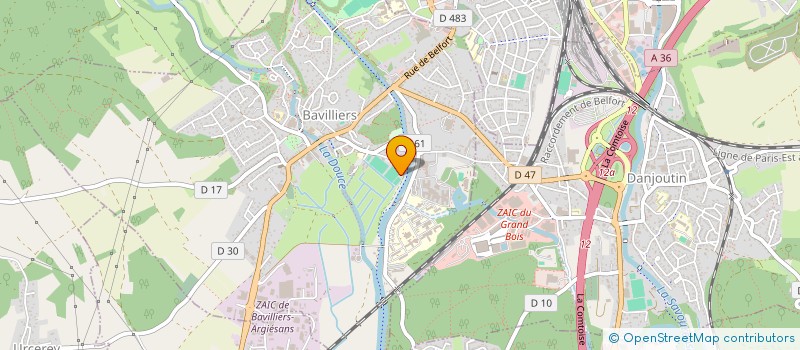 localisation de l'entreprise ASS DES AMIS DU CHENOIS à BAVILLIERS