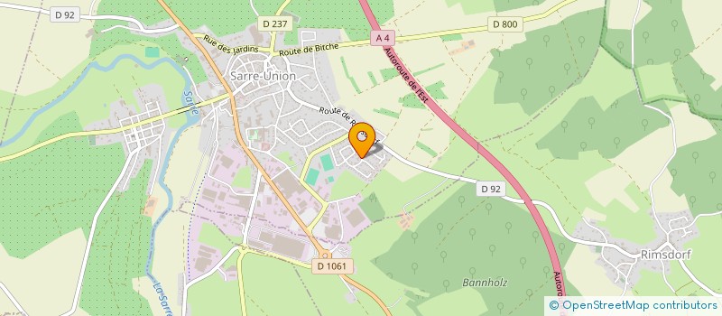 localisation de l'entreprise ASS DES AMIS DU CONSISTOIRE SARRE-UNION  SARRE-UNION