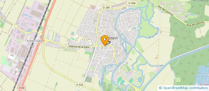 localisation de l'entreprise ASS. DES AMIS DU FOYER SOCIO EDUCATIF DE LA PAROISSE PROTESTANTE D ERSTEIN  ERSTEIN