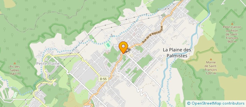 localisation de l'entreprise ASS DES AMIS DU JARDIN DU CAPRICORNE  LA PLAINE-DES-PALMISTES