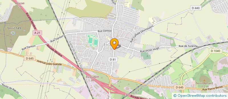 localisation de l'entreprise ASS DES AMIS DU MUSEE D ESCAUDAIN  ESCAUDAIN