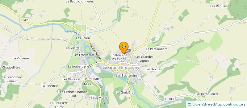 localisation de l'entreprise ASS DES AMIS DU MUSEE DU GRAND PRESSIGNY  LE GRAND-PRESSIGNY