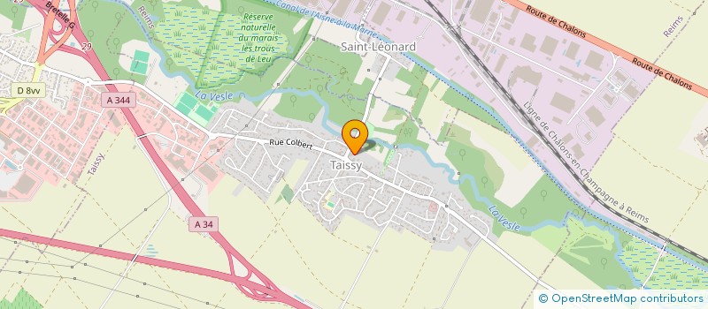 localisation de l'entreprise ASS DES ANCIENNES ELEVES DE L'ECOLE DE SAGES-FEMMES DE REIMS  PUISIEULX