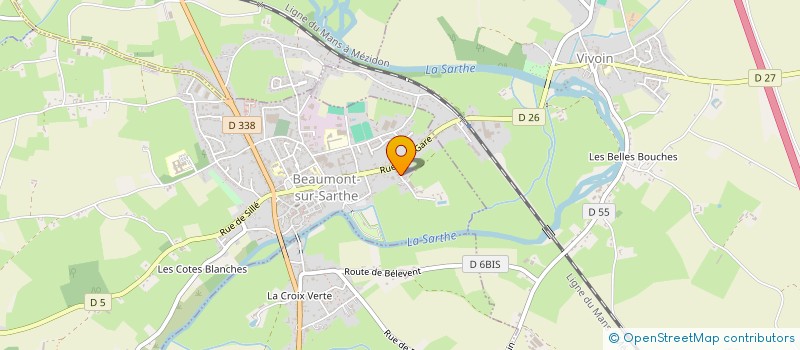 localisation de l'entreprise ASS DES ANCIENS D A F N  BEAUMONT-SUR-SARTHE