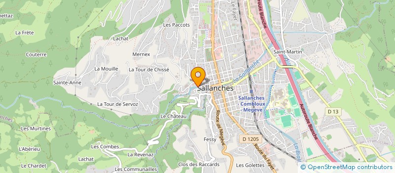 localisation de l'entreprise ASS DES ANCIENS D AFN à SALLANCHES