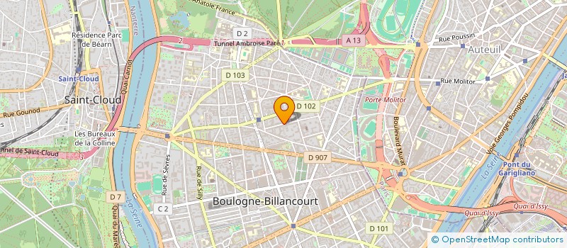 localisation de l'entreprise ASS DES ANCIENS ELEVES DE L'INSEEC à BOULOGNE-BILLANCOURT