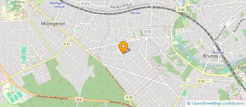 localisation de l'entreprise ASS DES ANCIENS ET AMIS DU CCL à YERRES