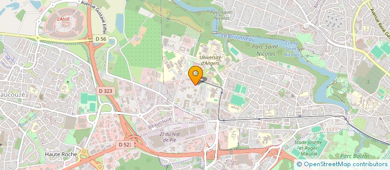 localisation de l'entreprise ASS DES ANCIENS ETUDIANTS ESPL à ANGERS