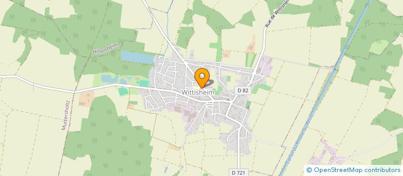 localisation de l'entreprise ASS DES ARBORICULTEURS FRUTIERS ET ORNEMENTAUX ET BOUILLEURS DE CRU DE WITTISHEIM  WITTISHEIM