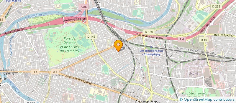 localisation de l'entreprise ASS DES ARTS MARTIAUX YANG TAIJI FRANCE à CHAMPIGNY-SUR-MARNE