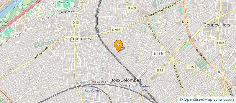 localisation de l'entreprise ASS  DES ASSISTANTS DES SENATEURS  BOIS-COLOMBES