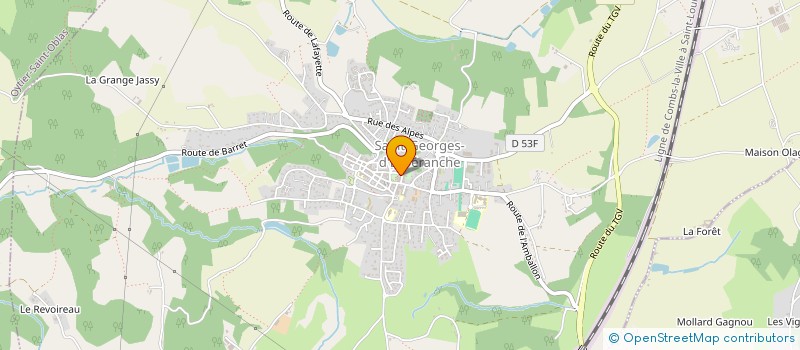 localisation de l'entreprise ASS DES AUMONERIES DES COLLEGES DE BONNEVAUX  SAINT-GEORGES-D'ESPERANCHE