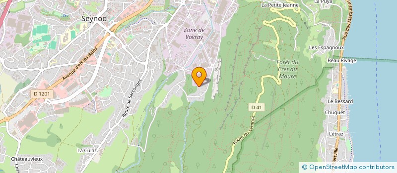 localisation de l'entreprise ASS DES BIO-CONSOM'ACTEURS DEP 74  ANNECY