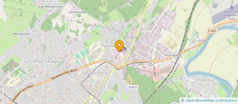 localisation de l'entreprise ASS. DES CAMSP DU DOUBS ET DE L'AIRE URBAINE BELFORT MONTBELIARD HERICOURT à BESANCON