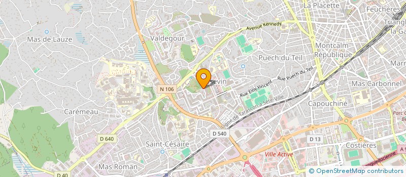 localisation de l'entreprise ASS DES CARABINS NIMOIS  NIMES