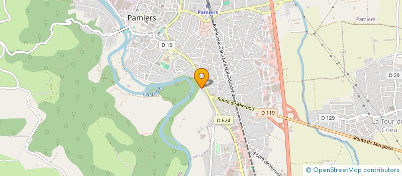 localisation de l'entreprise ASS DES CENTRES DE VACANCES DU MERCADAL à PAMIERS