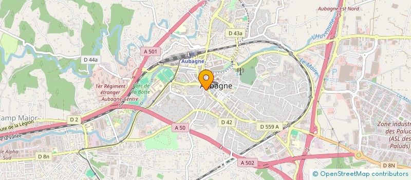 localisation de l'entreprise ASS DES CHASSEURS COMMUNE D'AUBAGNE à AUBAGNE