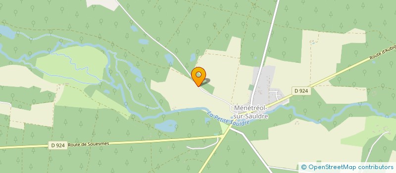 localisation de l'entreprise ASS DES CHASSEURS DE LA VARENNE à MENETREOL-SUR-SAULDRE