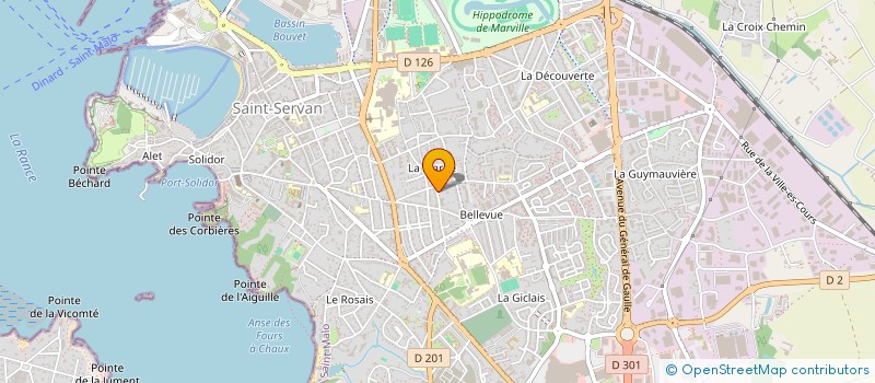 localisation de l'entreprise ASS DES CHASSEURS DU MESNIL  SAINT-MALO