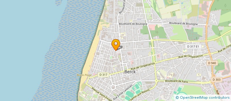 localisation de l'entreprise ASS DES CHOMEURS DU 62 59 80 à BERCK