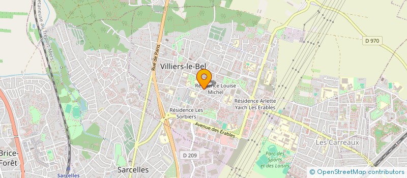localisation de l'entreprise ASS  DES CHRETIENS EVANGELIQUES D OUTRE  VILLIERS LE BEL