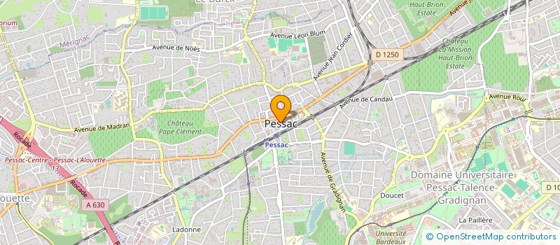 localisation de l'entreprise ASS DES CINEMAS DE PROXIMITE DE GIRONDE à PESSAC