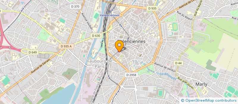 localisation de l'entreprise ASS DES COMITES DE QUARTIERS  VALENCIENNES