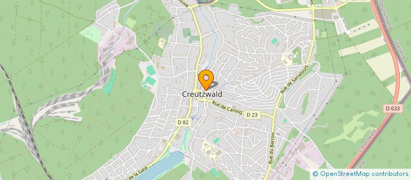 localisation de l'entreprise ASS DES COMMERCANTS DE CREUTZWALD  CREUTZWALD