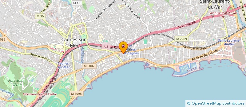 localisation de l'entreprise ASS DES COMMERCANTS DE CROS DE CAGNES à CAGNES-SUR-MER