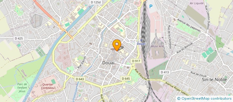 localisation de l'entreprise ASS DES COMMERCANTS DE LA GALERIE MADELE à DOUAI