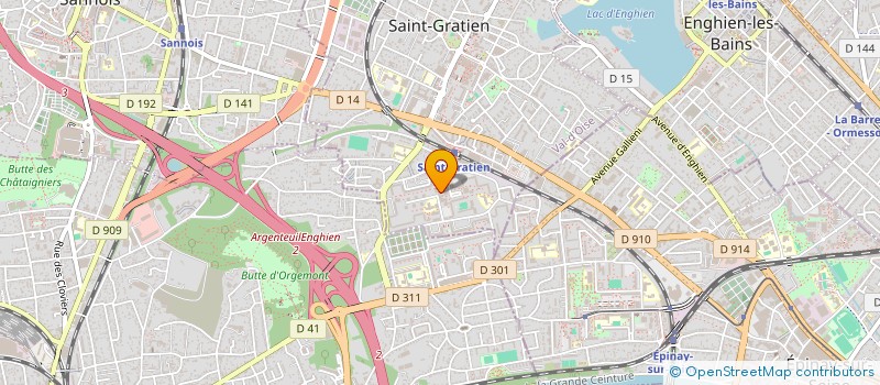 localisation de l'entreprise ASS DES COMMERCANTS DU CC DES RAGUENETS  SAINT-GRATIEN