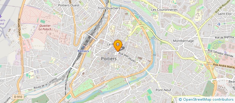 localisation de l'entreprise ASS DES COMMERCANTS DU QUARTIER SAINT CYPRIEN  POITIERS