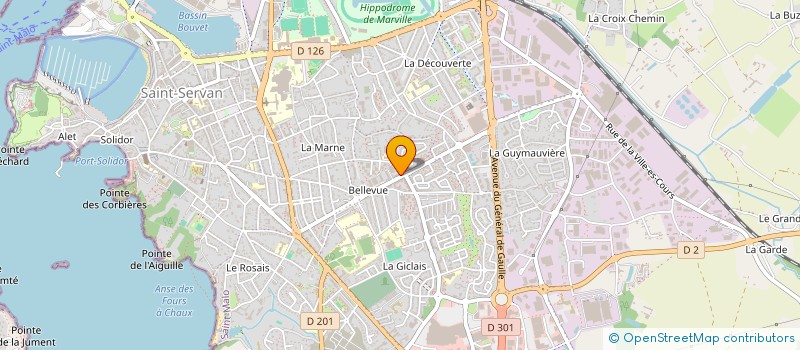 localisation de l'entreprise ASS  DES COMMERCANTS ET ARTISANS  SAINT-MALO