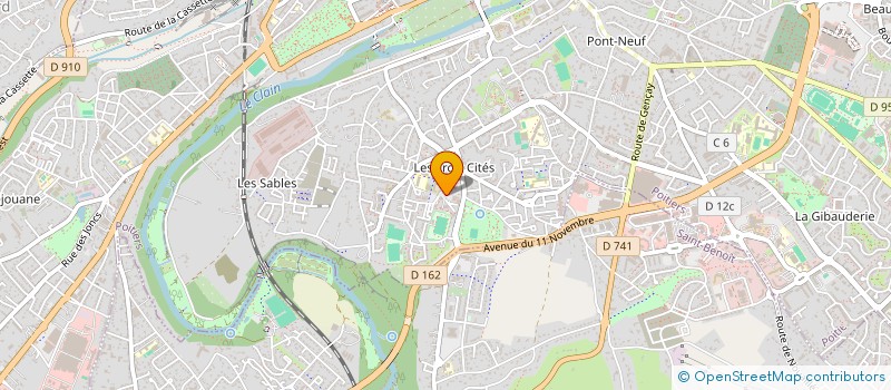localisation de l'entreprise ASS DES COMMERCANTS ET PROFESSIONNELS DES 3 CITES à POITIERS