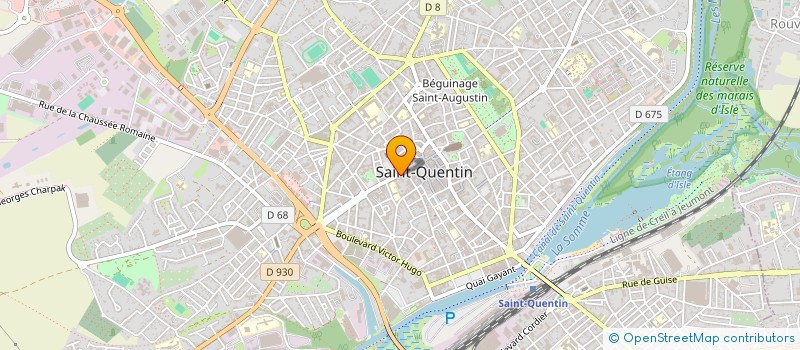 localisation de l'entreprise ASS DES COMMERCANTS RUE E ZOLA à SAINT-QUENTIN