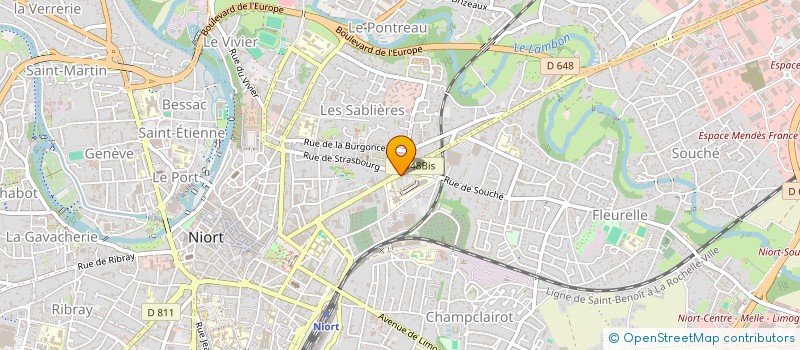 localisation de l'entreprise ASS DES COMMERCIAUX DE ST ANDRE  NIORT